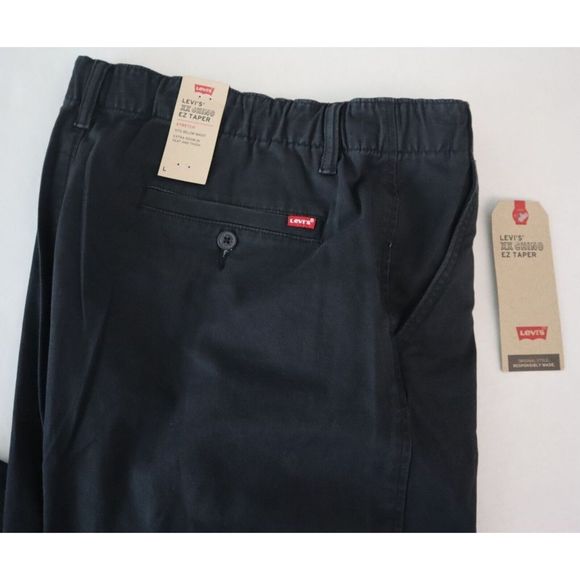 Levi's A10410003 Men's Sz Large Black XX Chino EZ Taper Stretch Pants $70 - Picture 4 of 11